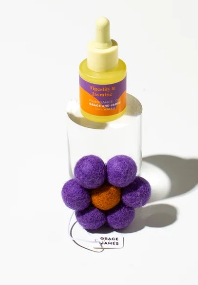 Felt Air Freshener - Tigerlily & Jasmine image 0