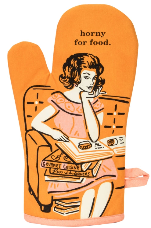 Oven Mitt - Horny for food