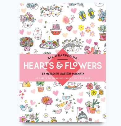 Wrapping Book - Hearts & Flowers