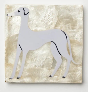 Pup Greyhound Tile