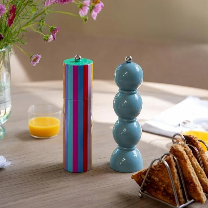 Multicoloured Stripe Column S&P Grinder