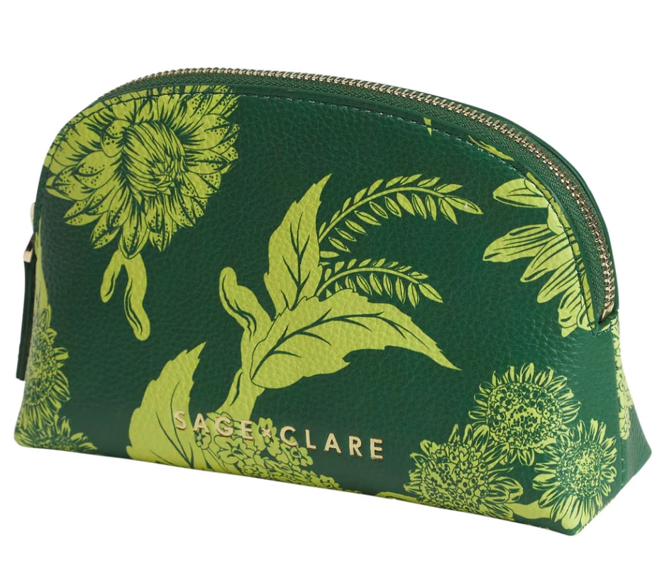 Delphine Cosmetic Pouch - Anise