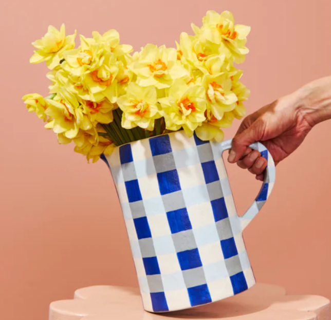 Maker Jug - Indigo check