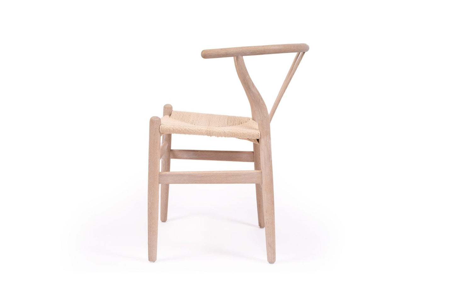 Wishbone Chair - coastal wash with natural rope image 2