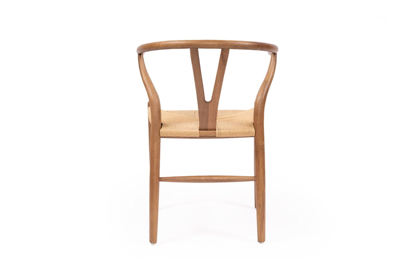 Wishbone Chair - walnut with natural rope seat image 3