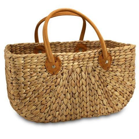 Robert Gordon Harvest Shop Basket - Leather handles - Large image