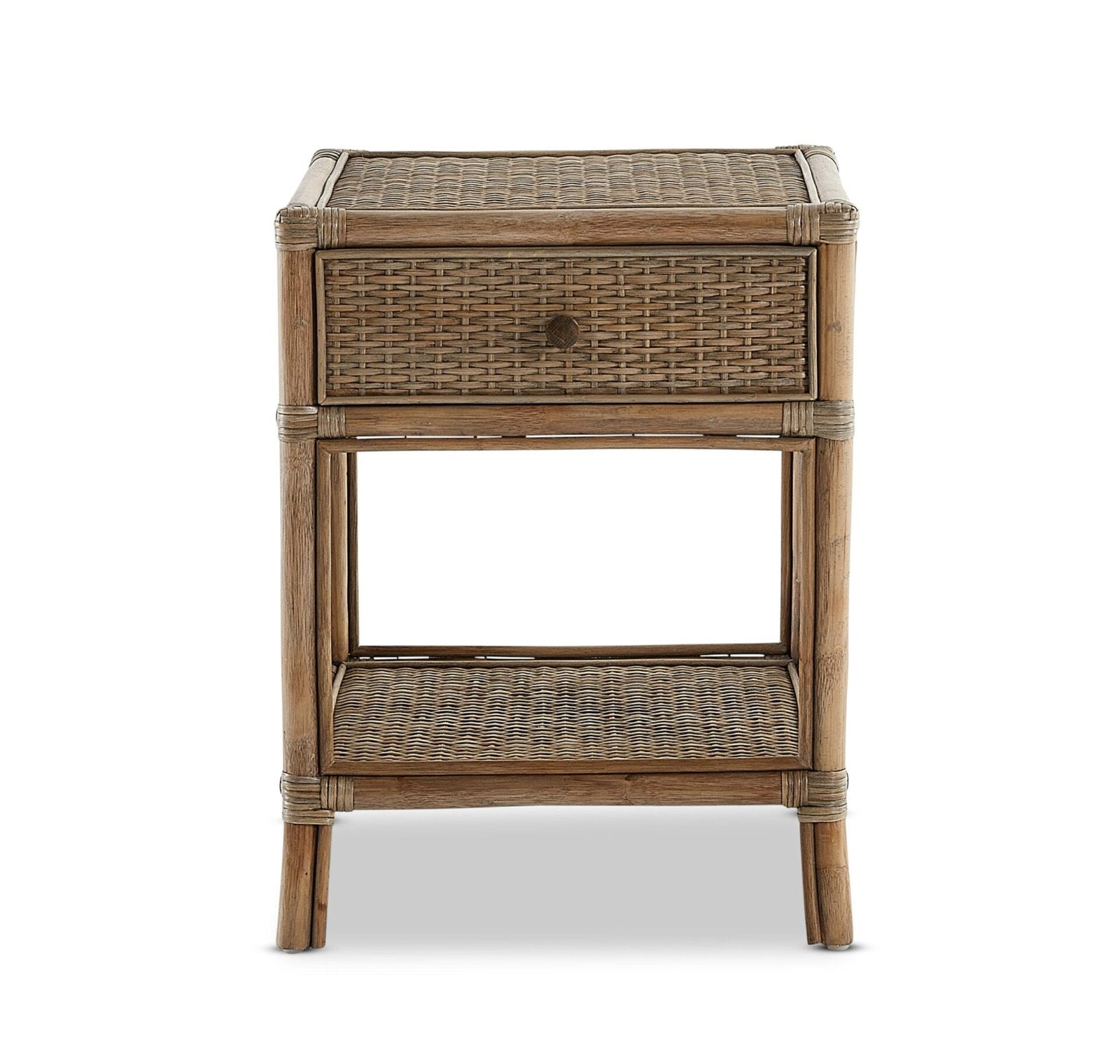 Amara Bedside Table - Mud Wash image