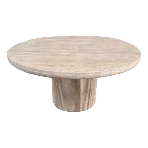 Antonio Round Table with Ribbed Base - 120cm image 0