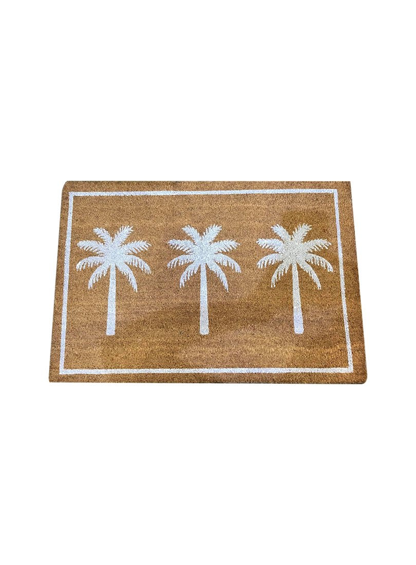 Bahama Palm's Door Mat - White image 0