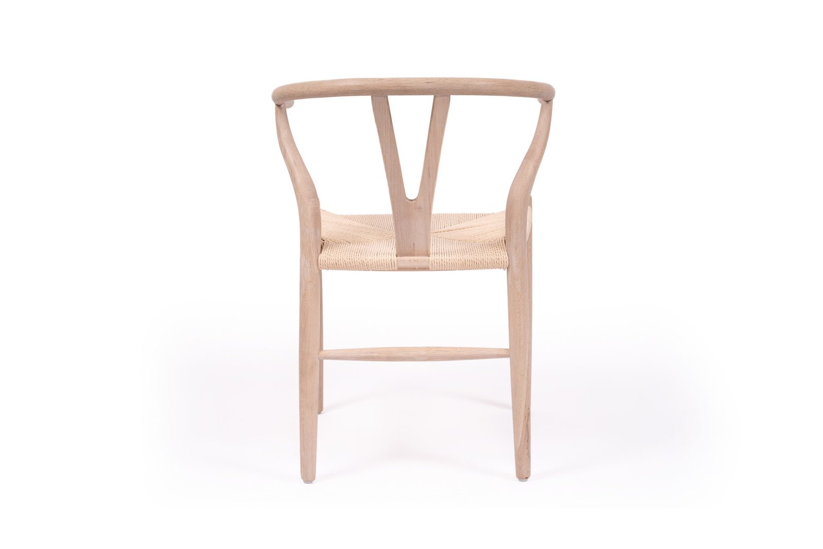 Wishbone Chair - coastal wash with natural rope image 3