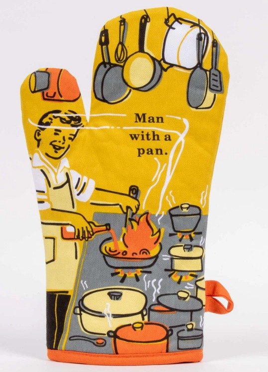 Oven Mitt - Man with a Pan image 0