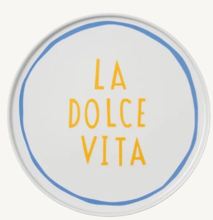 Italian Plate - La Dolce Vita image 0