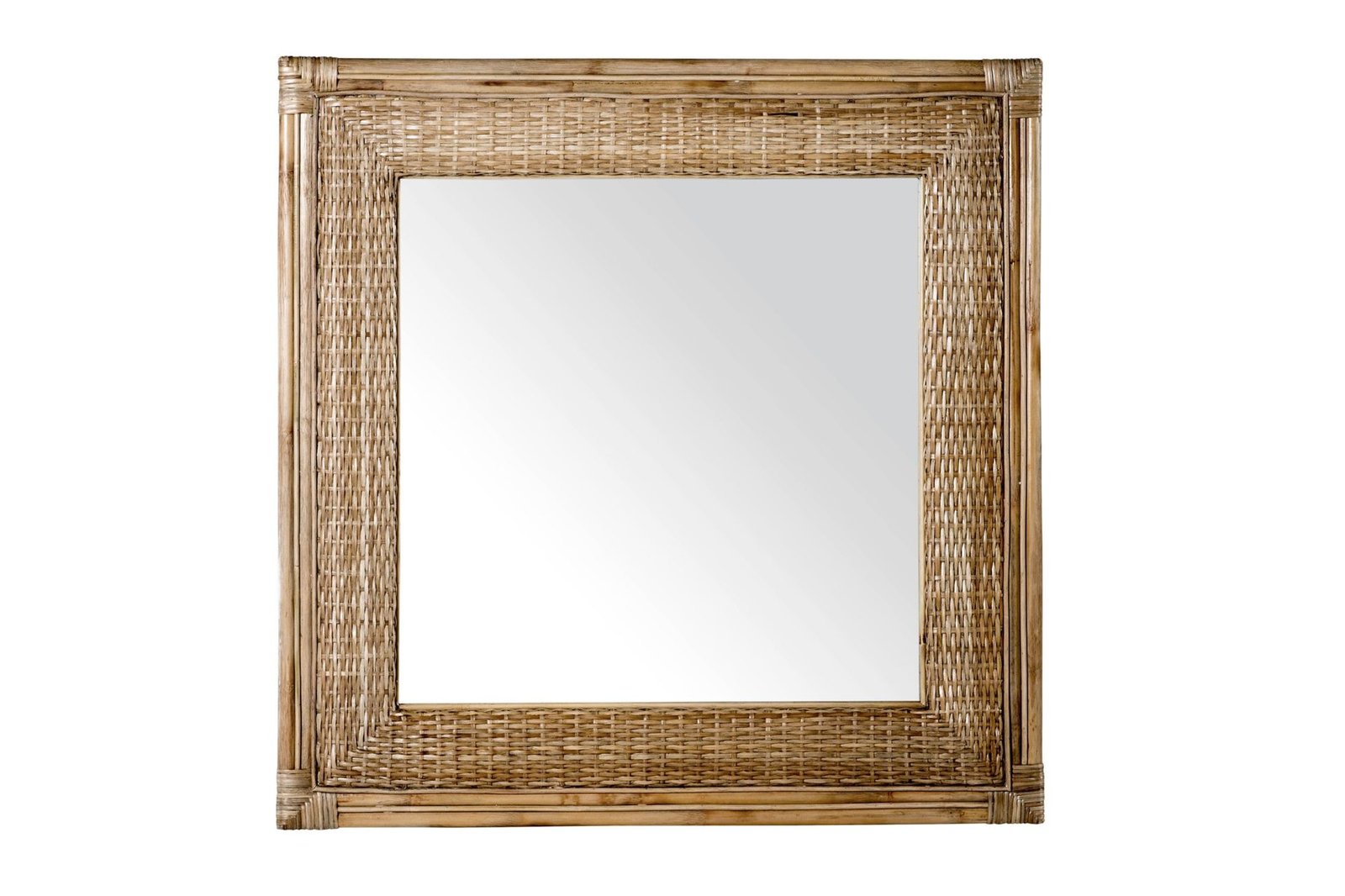 Amara Square Mirror - Mud Wash image