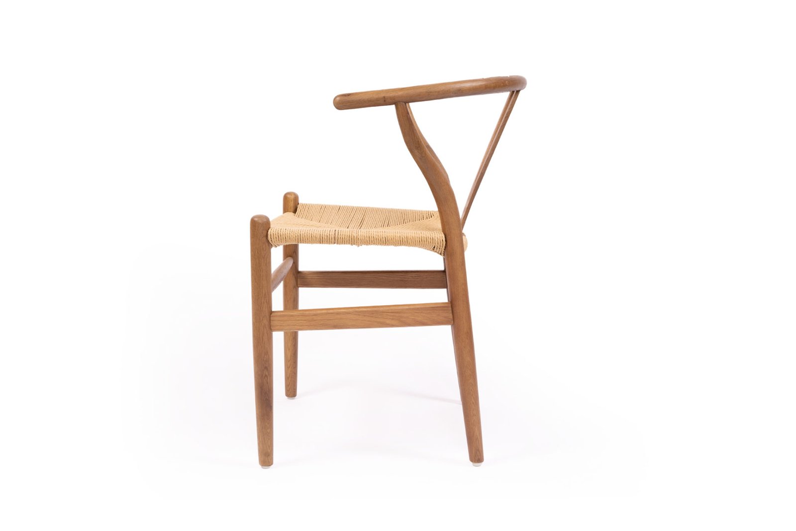 Wishbone Chair - walnut with natural rope seat image 2