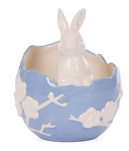 Blue Blossom Bunny Bowl