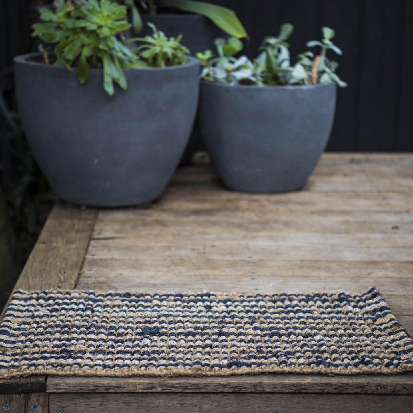 Caravan Stripe Jute Mat - Small