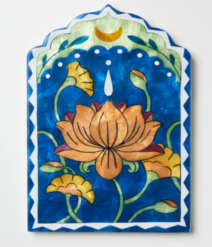 Fleur Lotus Navy Wall Art