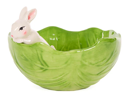 Cabbage bowl with bunny