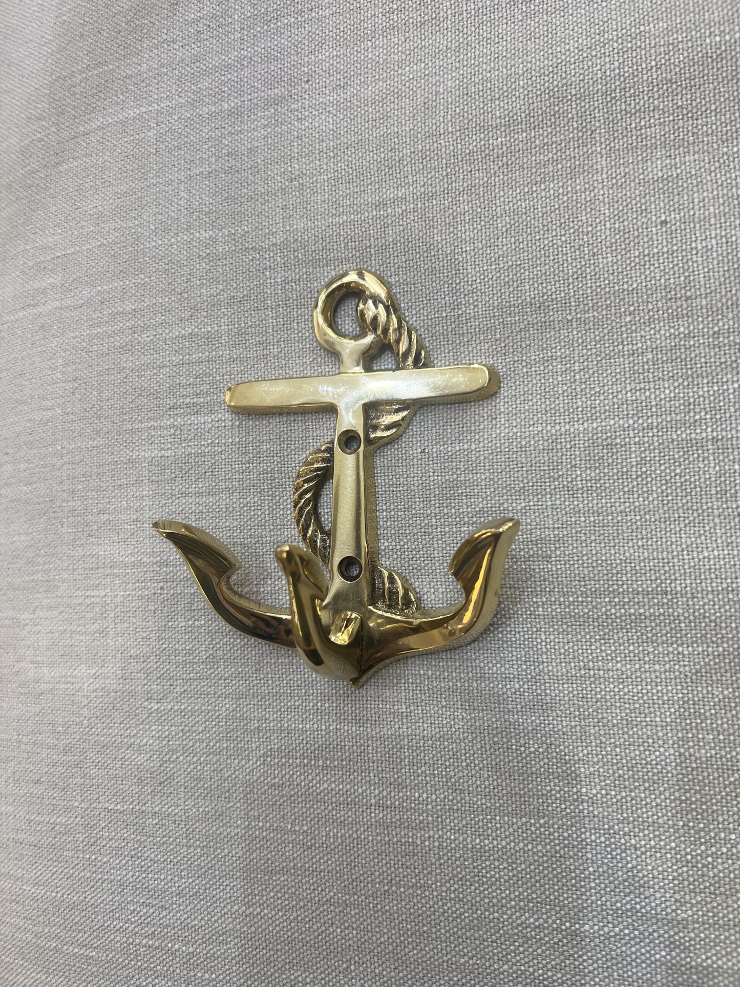 Nautical Anchor Hooks - Brass