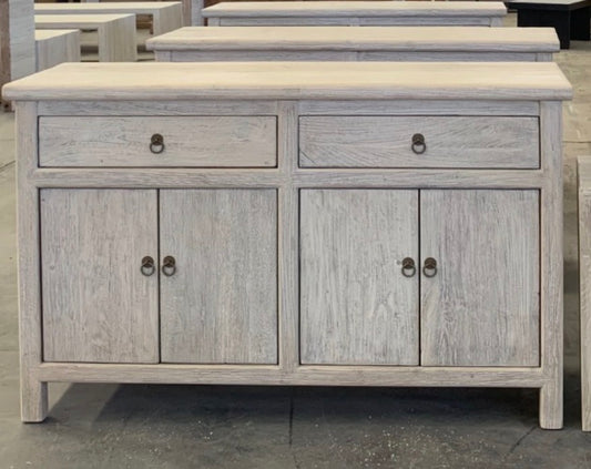 2 drawer, 4 door cabinet Elm