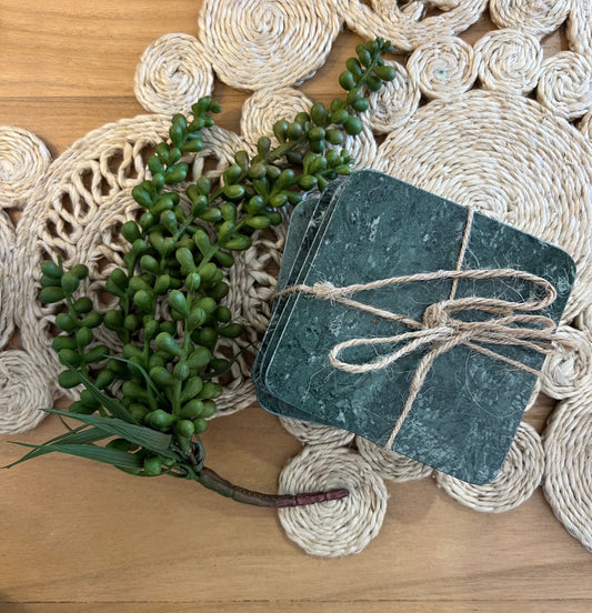 Marble Coaster set of 4- Forest