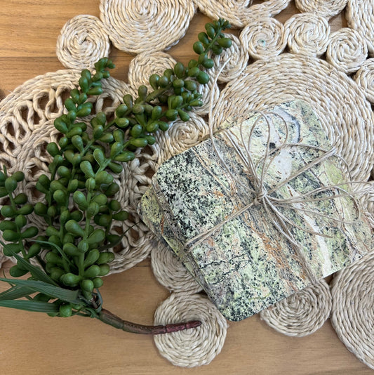 Marble coaster set of 4 - Moss