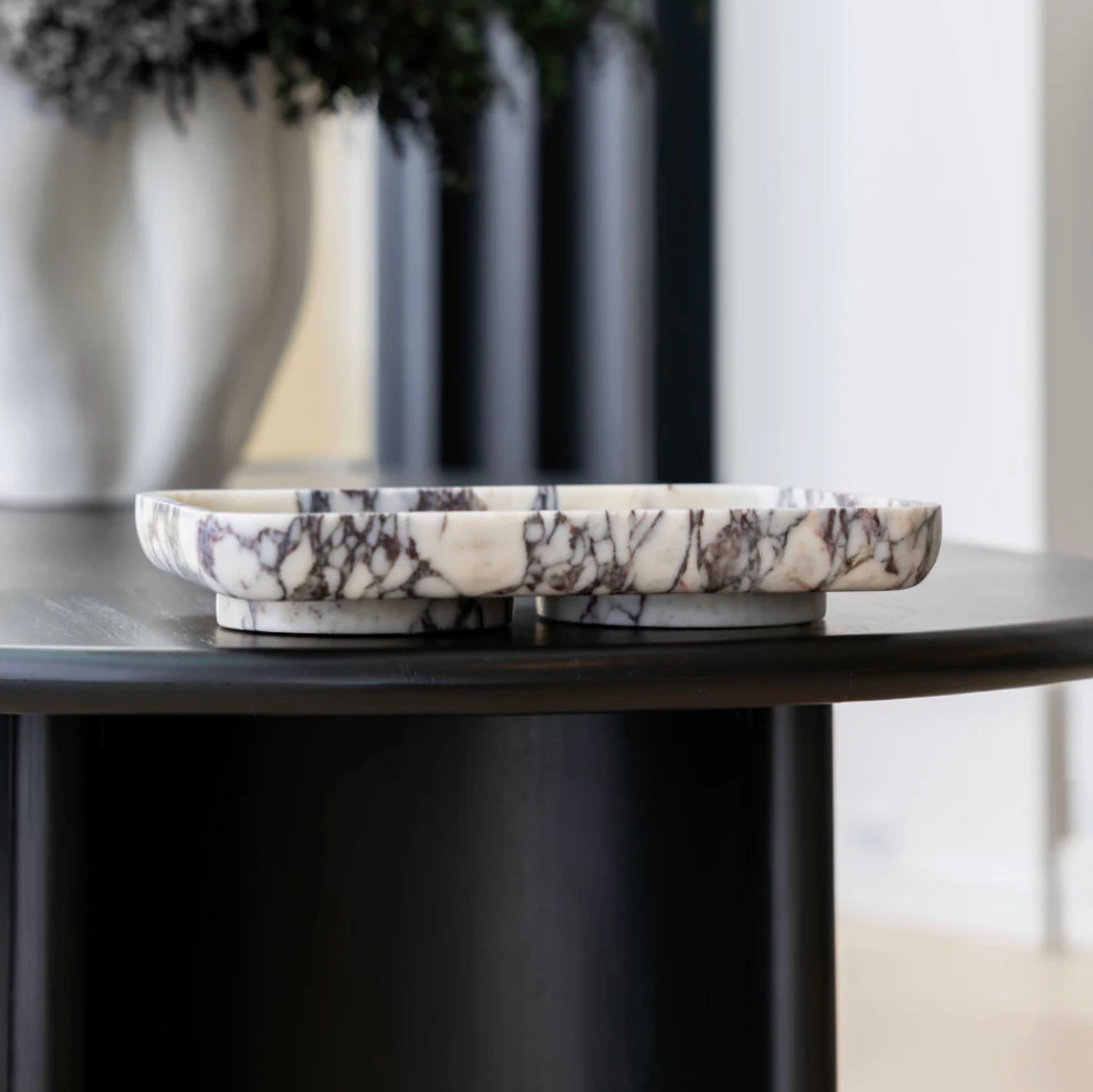 The Architect Footed Letter Tray Viola Calacatta