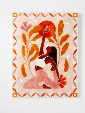 Sun Mudra Pink Wall Art