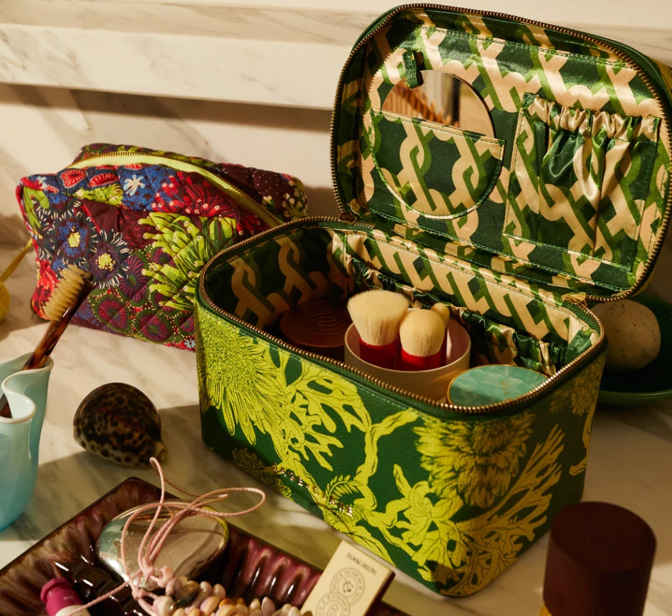 Delphine large vanity case - Anise