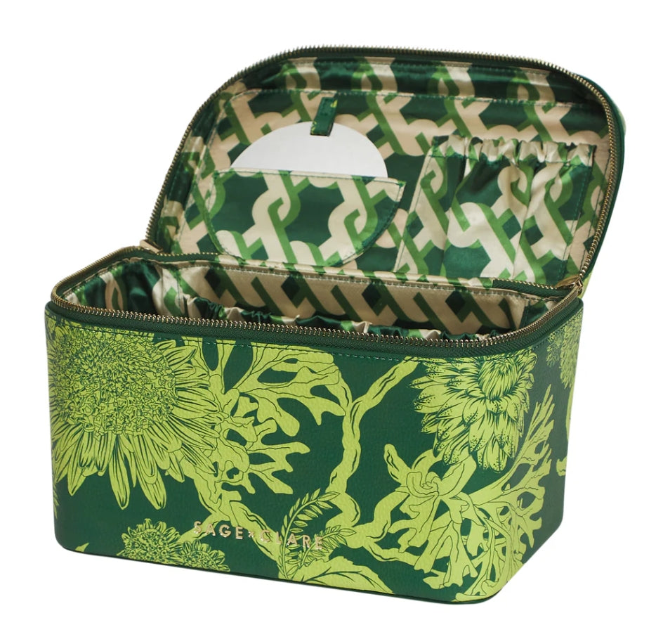 Delphine large vanity case - Anise