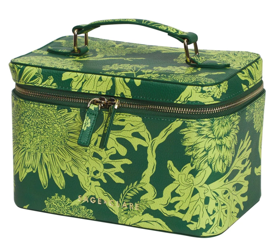Delphine large vanity case - Anise
