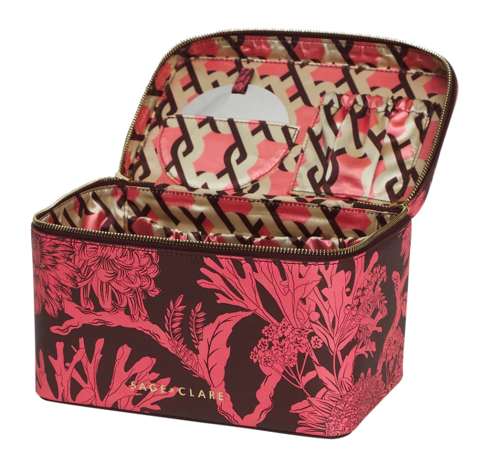Delphine large vanity case - Garnet