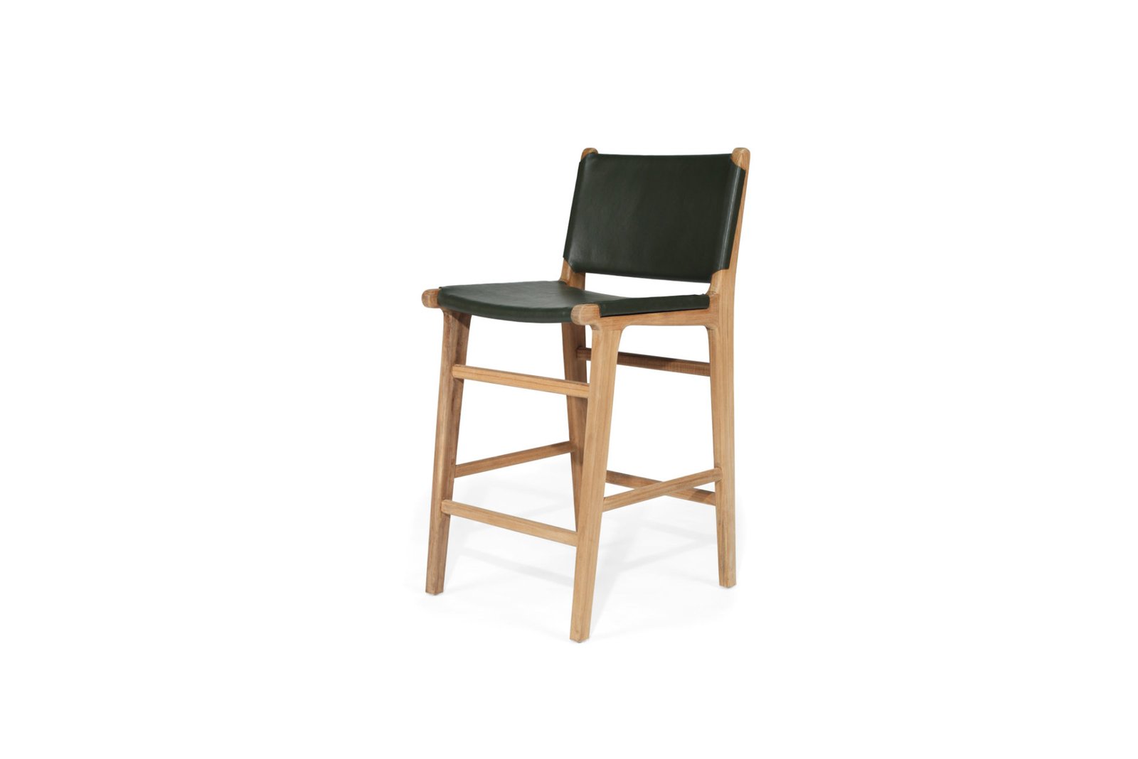 Sorrento leather counter stool with back image 0