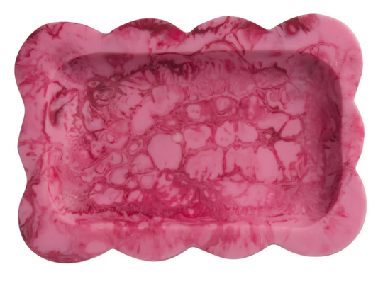 Beau Resin tray - Crimson