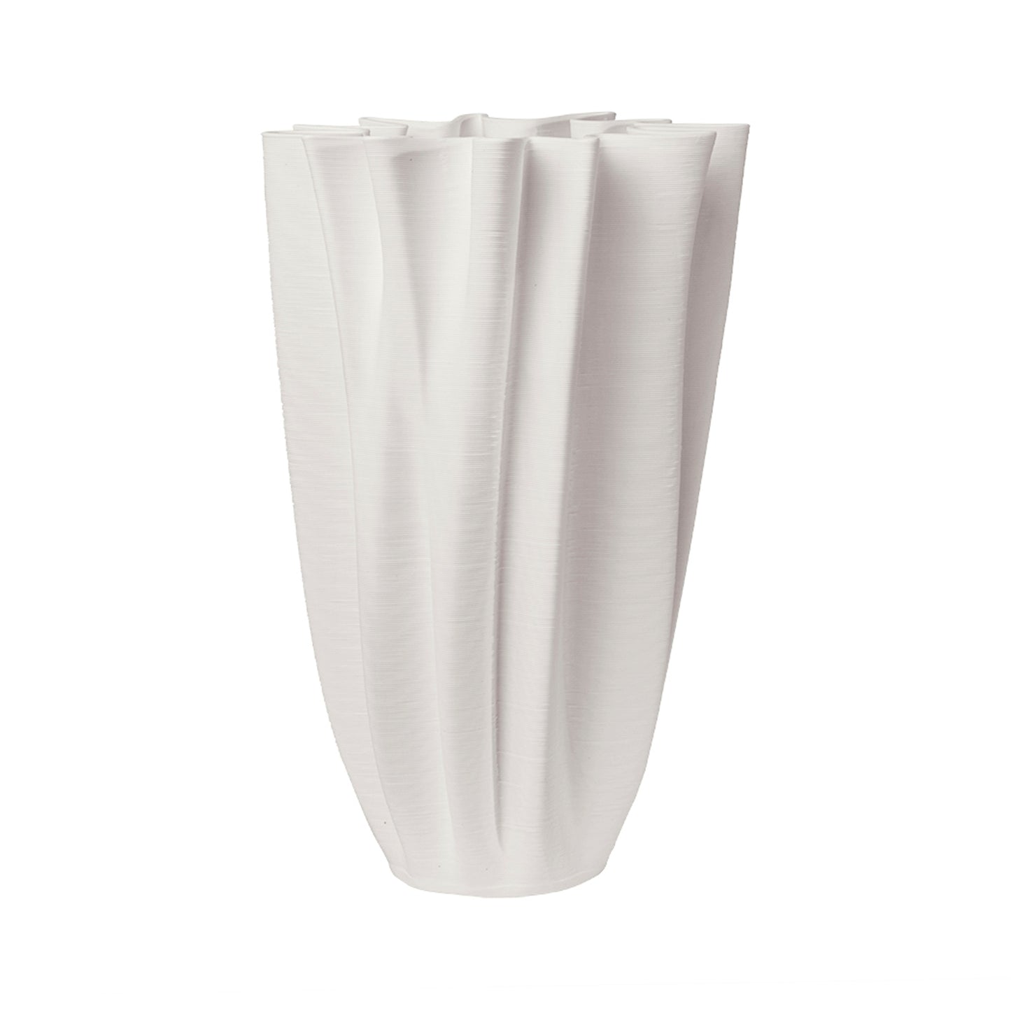 Clegg Bisque Ceramic Crease Vase