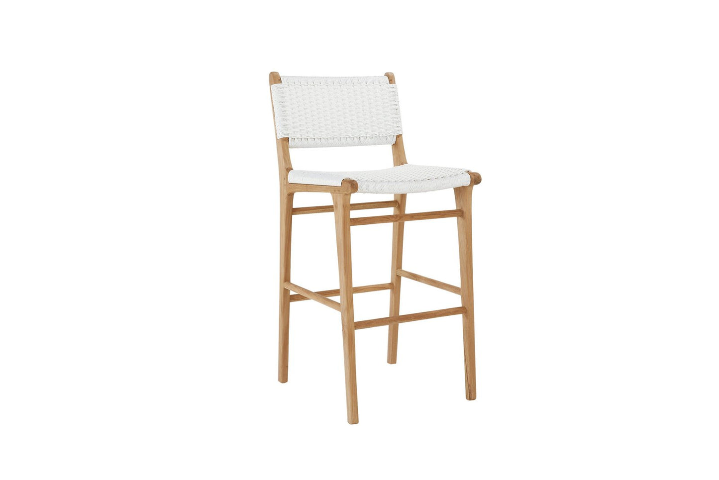 Torquay bar stool with back - White image