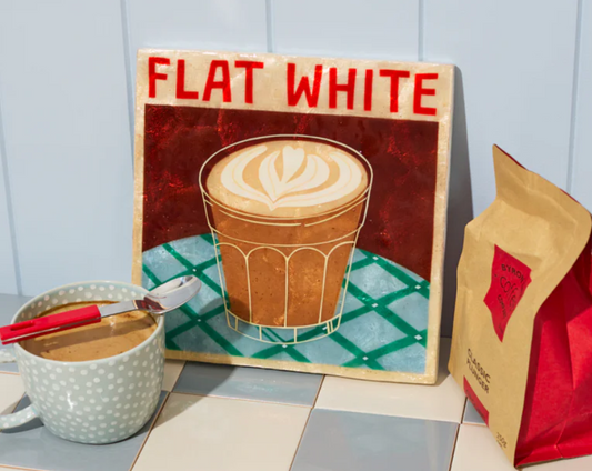 Barista wall art - Flat White