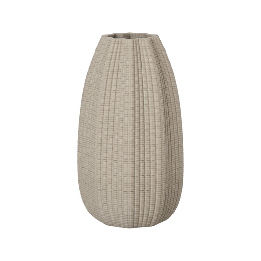 Momo Ceramic Taupe Bullet Vase Sml