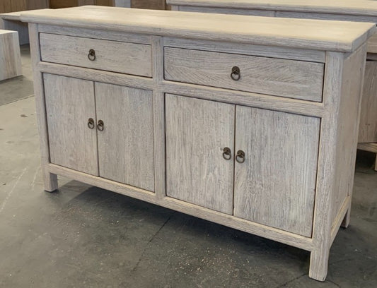 2 drawer, 4 door cabinet Elm