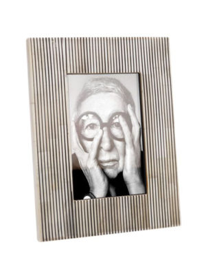pin stripe photo frame black and white product image