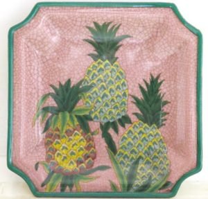 pink pineapple decorative plate product image