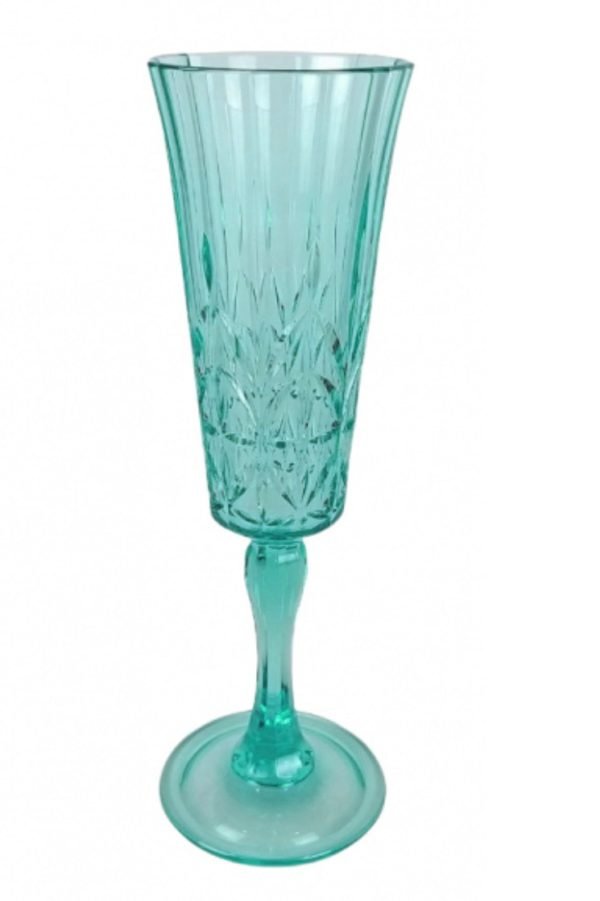 aqua champagne acrylic glass
