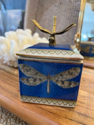 cam blue dragonfly trinket box
