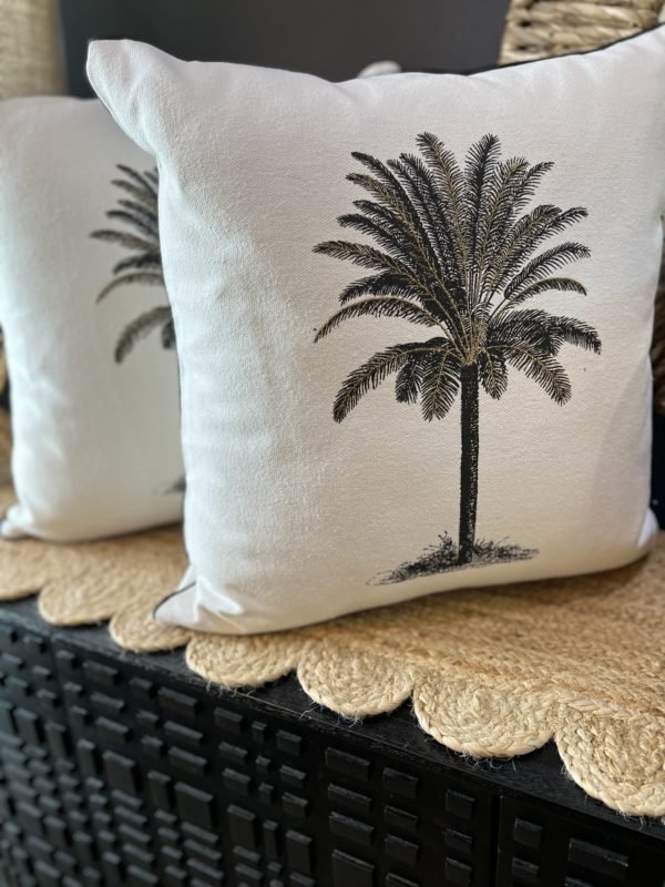 white cayman palms cushion