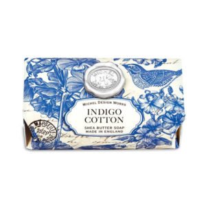 indigo cotton soap bar