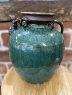 green antique jug 1