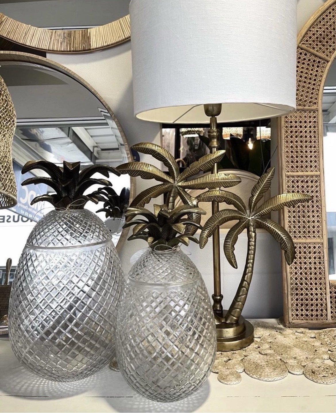 Silver deals pineapple lamp