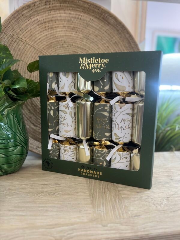 Mistletoe & merry - deluxe sage & gold bon bons